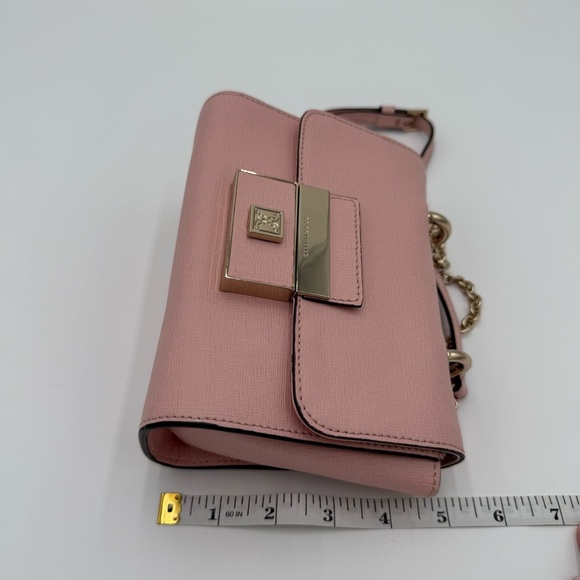 Coccinelle Vegan Leather Crossbody Shoulder Bag Purse Powder Blush Pink NWOT‎ - Picture 10 of 10
